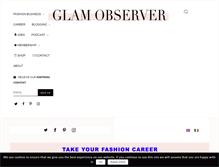 Tablet Screenshot of glamobserver.com